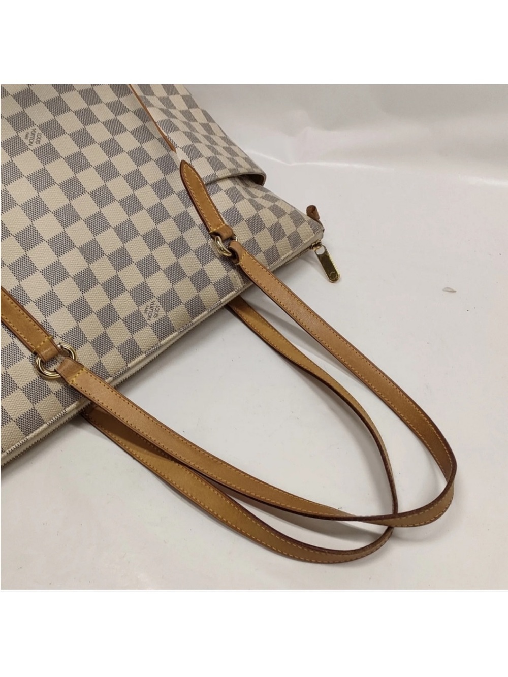 Louis Vuitton Shoulder Bag  Totally MM White Damier Azur - Picture 4 of 8